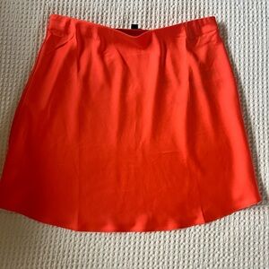 J. Crew Bright Orange Mini Skirt
